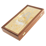 Нарды настольные из натурального камня лазурит и долерит Backgammon from Stone варинант исполнения - 6 | Loft Concept в Краснодаре