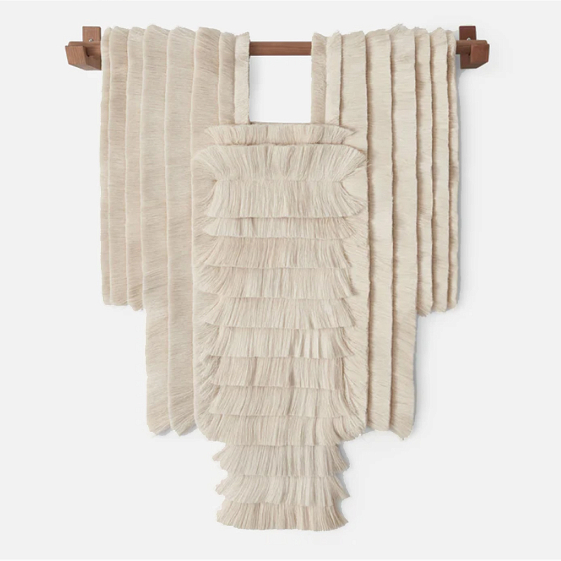 Светло-Бежевое Панно из нитей Palmas Wall Hanging Светло-бежевый в Краснодаре | Loft Concept 