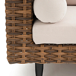 Трехместный садовый диван из плетеного пластика Matteo варинант исполнения - 4 | Loft Concept в Краснодаре