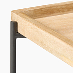 Журнальный стол с прямоугольной деревянной столешницей Urban Style Space варинант исполнения - 2 | Loft Concept в Краснодаре