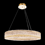 Люстра подвесная круглая из прозрачного хрусталя с золотым корпусом Selfsufficient варинант исполнения - 9 | Loft Concept в Краснодаре