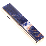 Зажигалка электронная с накладкой из натурального камня Содалит и с USB проводом для зарядки Stone Lighters варинант исполнения - 1 | Loft Concept в Краснодаре