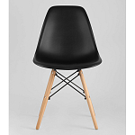 Пластиковый стул на ножках из массива бука Eames Black варинант исполнения - 4 | Loft Concept в Краснодаре