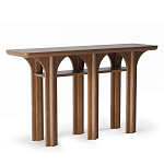 Консоль деревянная с арочным основанием Arch Passage варинант исполнения - 1 | Loft Concept в Краснодаре