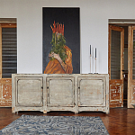 Комод в винтажном стиле с 3-мя дверцами Cardenas Chest of Drawers Vintage Beige варинант исполнения - 2 | Loft Concept в Краснодаре