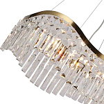 Люстра подвесная волнистой формы с хрустальными подвесками Ludivine Lighting варинант исполнения - 3 | Loft Concept в Краснодаре