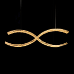 Люстра волнистой формы с фактурным хрустальным плафоном Light Delight варинант исполнения - 1 | Loft Concept в Краснодаре