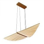 Люстра в виде распахнутых крыльев из тонких металлических планок Flight of Freedom варинант исполнения - 3 | Loft Concept в Краснодаре