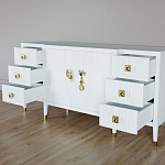 Большой Комод-буфет Elsa Dreams White с ящиками варинант исполнения - 6 | Loft Concept в Краснодаре