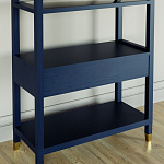 Стеллаж Elsa Dreams Blue со стеклянными полками и ящиком варинант исполнения - 6 | Loft Concept в Краснодаре