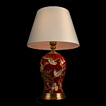 Настольная лампа бордовая с изображением птиц Slip Away варинант исполнения - 4 | Loft Concept в Краснодаре