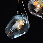 Люстра каскадная с 9-ю разноцветными стеклянными плафонами Kaleido варинант исполнения - 6 | Loft Concept в Краснодаре