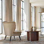 Кресло с декором бахрома Linen Fringe Chair Beige варинант исполнения - 8 | Loft Concept в Краснодаре