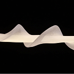 Люстра горизонтальная с волнистым белым плафоном Golden Swirl варинант исполнения - 6 | Loft Concept в Краснодаре