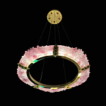 Люстра в форме кольца розовая Warm Pink Light варинант исполнения - 5 | Loft Concept в Краснодаре