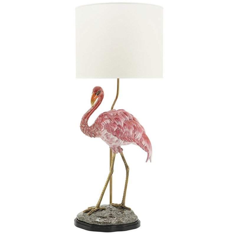 Настольная лампа ABHIKA LAMPTABLE FLAMINGO Розовый Золотой в Краснодаре | Loft Concept 