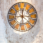 Часы настенные из металла в стиле лофт Clock with History варинант исполнения - 2 | Loft Concept в Краснодаре