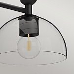 Люстра с 3-мя прозрачными полусферическими плафонами из стекла Alora Mood варинант исполнения - 8 | Loft Concept в Краснодаре