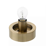 Настольный светильник с плафоном из затемненного стекла с рельефным узором Glass lampshade with Relief Pattern варинант исполнения - 2 | Loft Concept в Краснодаре