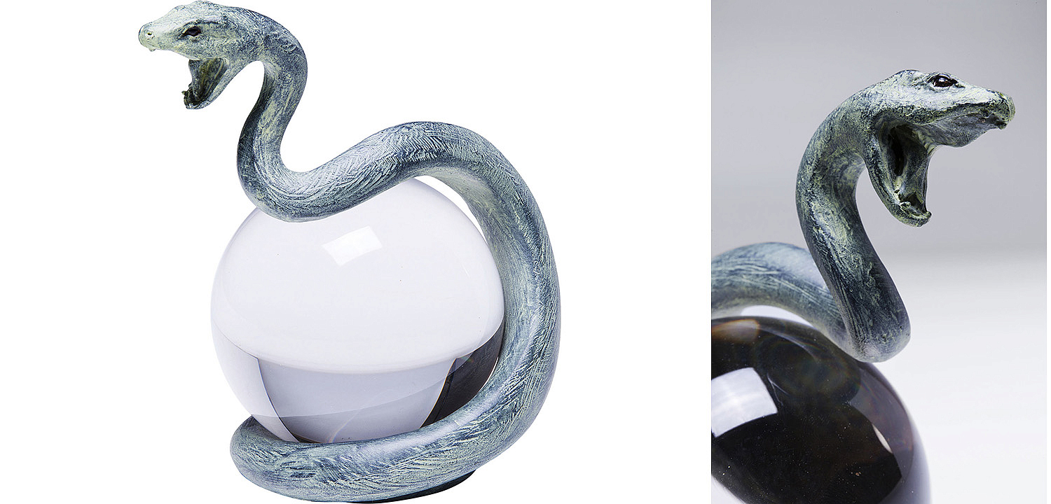 Статуэтка Змея на прозрачном шаре - Loft-Concept в Краснодаре