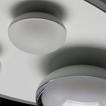 Потолочный светильник овальной формы белого цвета с 4-мя лампами Lunar Pebbles варинант исполнения - 11 | Loft Concept в Краснодаре