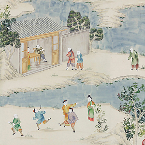 Обои ручная роспись Coutts Parchment