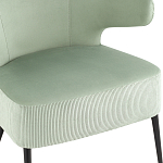 Современное мягкое кресло на металлических ножках Rakush Pistachio варинант исполнения - 6 | Loft Concept в Краснодаре