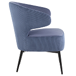 Современное мягкое кресло на металлических ножках Rakush Blue варинант исполнения - 5 | Loft Concept в Краснодаре