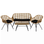 Кушетка плетеная из ротанга Wicker Сouch варинант исполнения - 5 | Loft Concept в Краснодаре