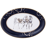 Сервиз обеденный из фарфора с изображением лошадей на 6 персон 23 предмета Porcelain Horse Set варинант исполнения - 2 | Loft Concept в Краснодаре