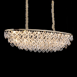 Люстра овальная с каскадом из подвесных прозрачных элементов Attractiveness варинант исполнения - 2 | Loft Concept в Краснодаре