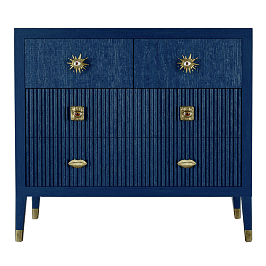 Бельевой Комод с 4 ящиками Elsa Dreams Blue