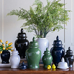 Ваза с крышкой однотонная Высота 48 см Chinoiserie Ceramics варинант исполнения - 6 | Loft Concept в Краснодаре