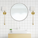 Бра с белым абажуром в форме конуса и прозрачным декоративным кольцом Quoizel варинант исполнения - 13 | Loft Concept в Краснодаре