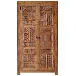 Этнический шкаф с орнаментом резьба из дерева Indian Antique Furniture варинант исполнения - 3 | Loft Concept в Краснодаре