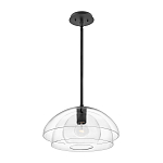 Подвесной светильник с прозрачным двойным стеклянным плафоном в форме купола и внутренней сферой Hinkley варинант исполнения - 2 | Loft Concept в Краснодаре