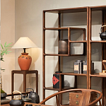 Стеллаж деревянный с полками для хранения Moon Walnut Furniture варинант исполнения - 2 | Loft Concept в Краснодаре