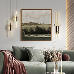 Бра с круглым плафоном из алебастра и бронзовой декоративной стрекозой 45 Alaris  варинант исполнения - 5 | Loft Concept в Краснодаре