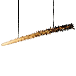 Люстра линейная светодиодная из необработанных кристаллов Mountain Comet варинант исполнения - 5 | Loft Concept в Краснодаре