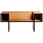 Дизайнерская скамейка  Canton  Beech and Black Bench варинант исполнения - 1 | Loft Concept в Краснодаре