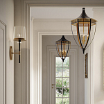 Подвесной светильник в форме фонаря чёрного цвета Black Lantern варинант исполнения - 3 | Loft Concept в Краснодаре