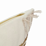 Чехол на подушку с вышивкой в виде геометрических узоров Beige Calista Rect варинант исполнения - 3 | Loft Concept в Краснодаре