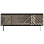 Длинная тумба с зеркальным декором Serena варинант исполнения - 5 | Loft Concept в Краснодаре