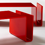 Дизайнерский кофейный стол Poltronova T01 Red Coffee Table варинант исполнения - 6 | Loft Concept в Краснодаре