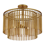 Потолочный светильник двухъярусный золотого цвета Metal Tentacles варинант исполнения - 2 | Loft Concept в Краснодаре