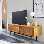 ТВ-тумба с плетеным декором Tate Wicker TV Stand варинант исполнения - 5 | Loft Concept в Краснодаре