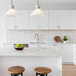 Подвесной светильник с белым стеклянным конусным плафоном Alora Mood варинант исполнения - 13 | Loft Concept в Краснодаре