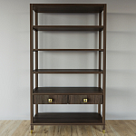 Стеллаж с двумя ящиками Elsa Dreams Walnut варинант исполнения - 4 | Loft Concept в Краснодаре