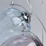 Люстра каскадная с 9-ю разноцветными стеклянными плафонами Kaleido варинант исполнения - 11 | Loft Concept в Краснодаре