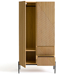 Шкаф с геометрическим рисунком на дверцах Anders Light Wood варинант исполнения - 3 | Loft Concept в Краснодаре